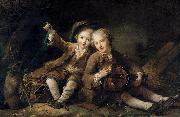 The Children of the Duc de Bouillon Francois-Hubert Drouais